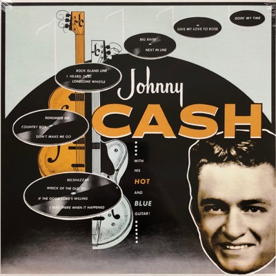 With His Hot And Blue Guitar — Johnny Cash album cover