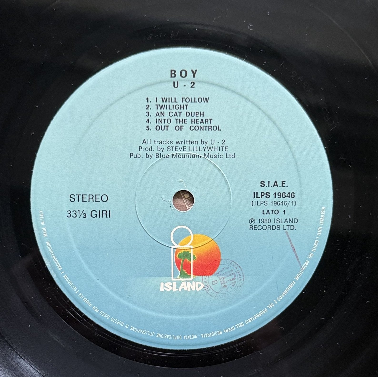 Boy — record label, photographed by a RecordScout user
